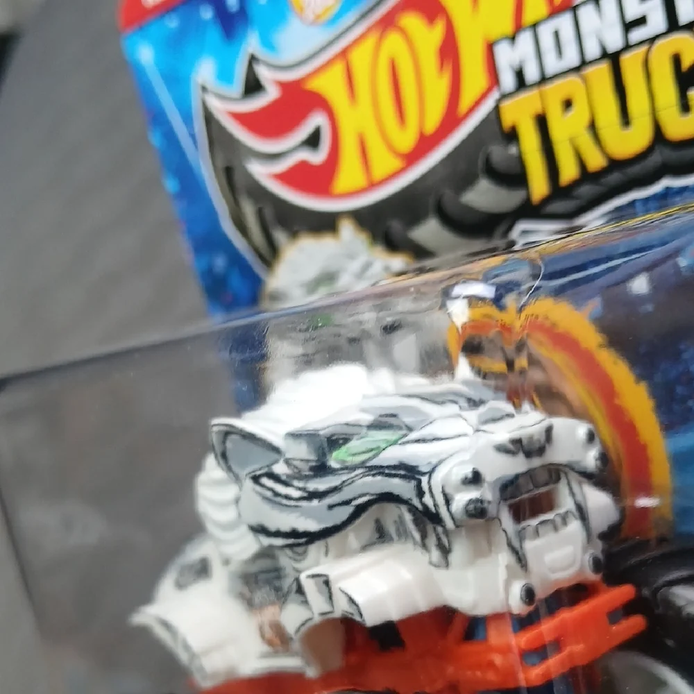 Rebel-lion Hot Wheels  Monster Truck with White and Black Design